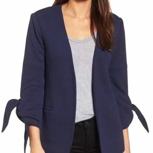 🥂 Last Call ➡️Olivia Moon Tie Sleeve Knit Blazer